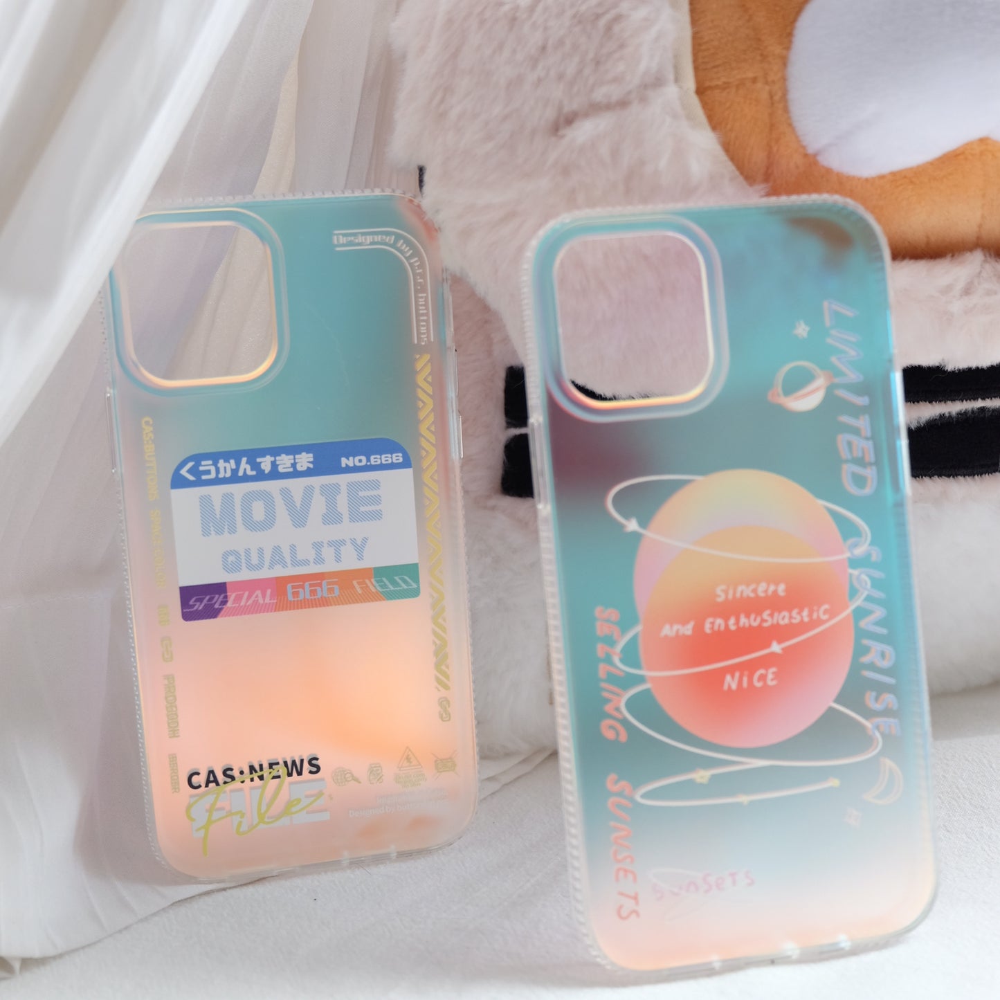 Simple technology sense laser phone case