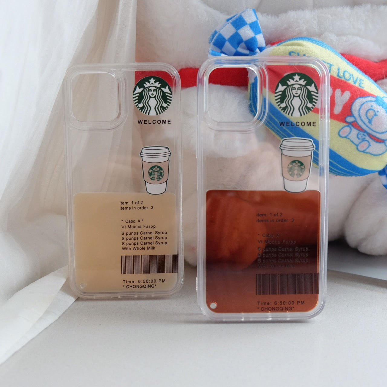 3D Coffee Floating Phone Case