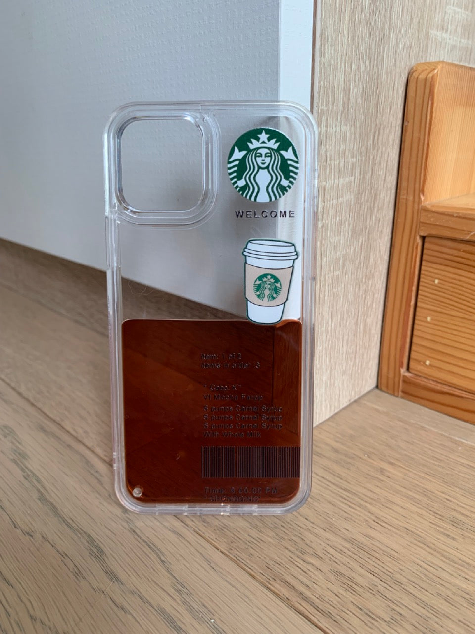 3D Coffee Floating Phone Case