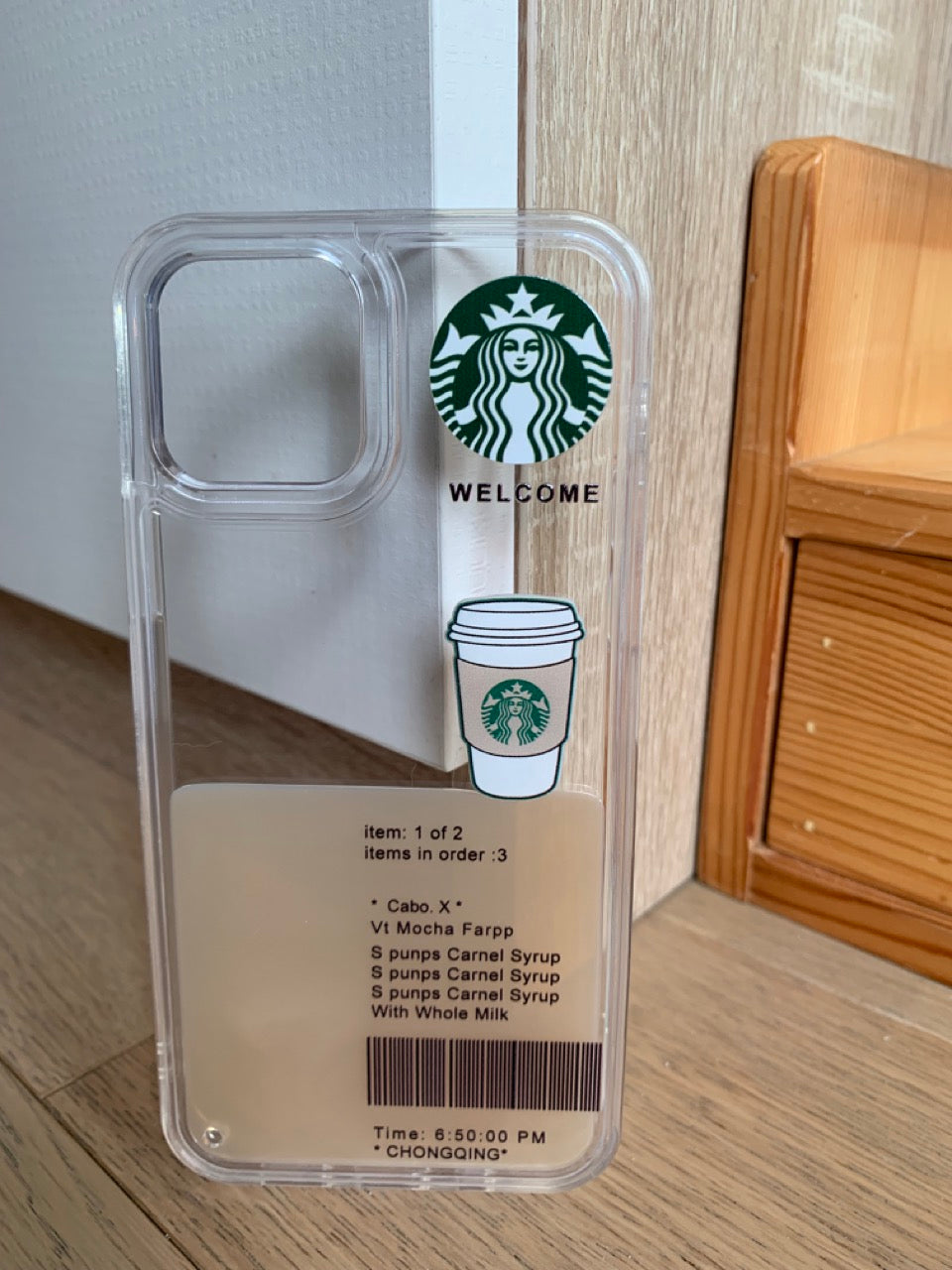 3D Coffee Floating Phone Case
