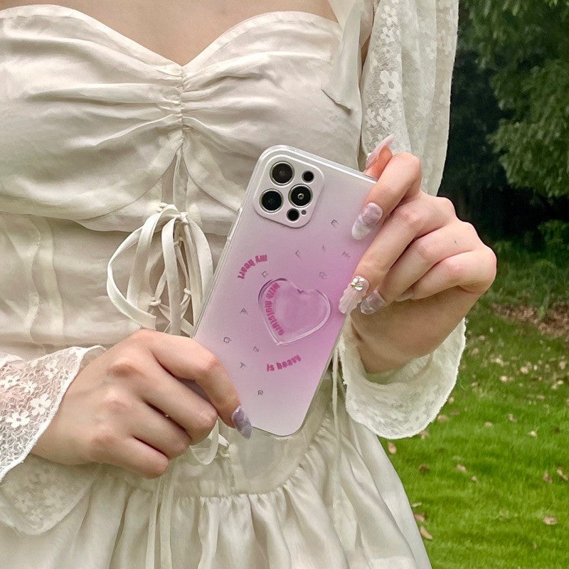 Girly Pink Heart Gradient Phone Case