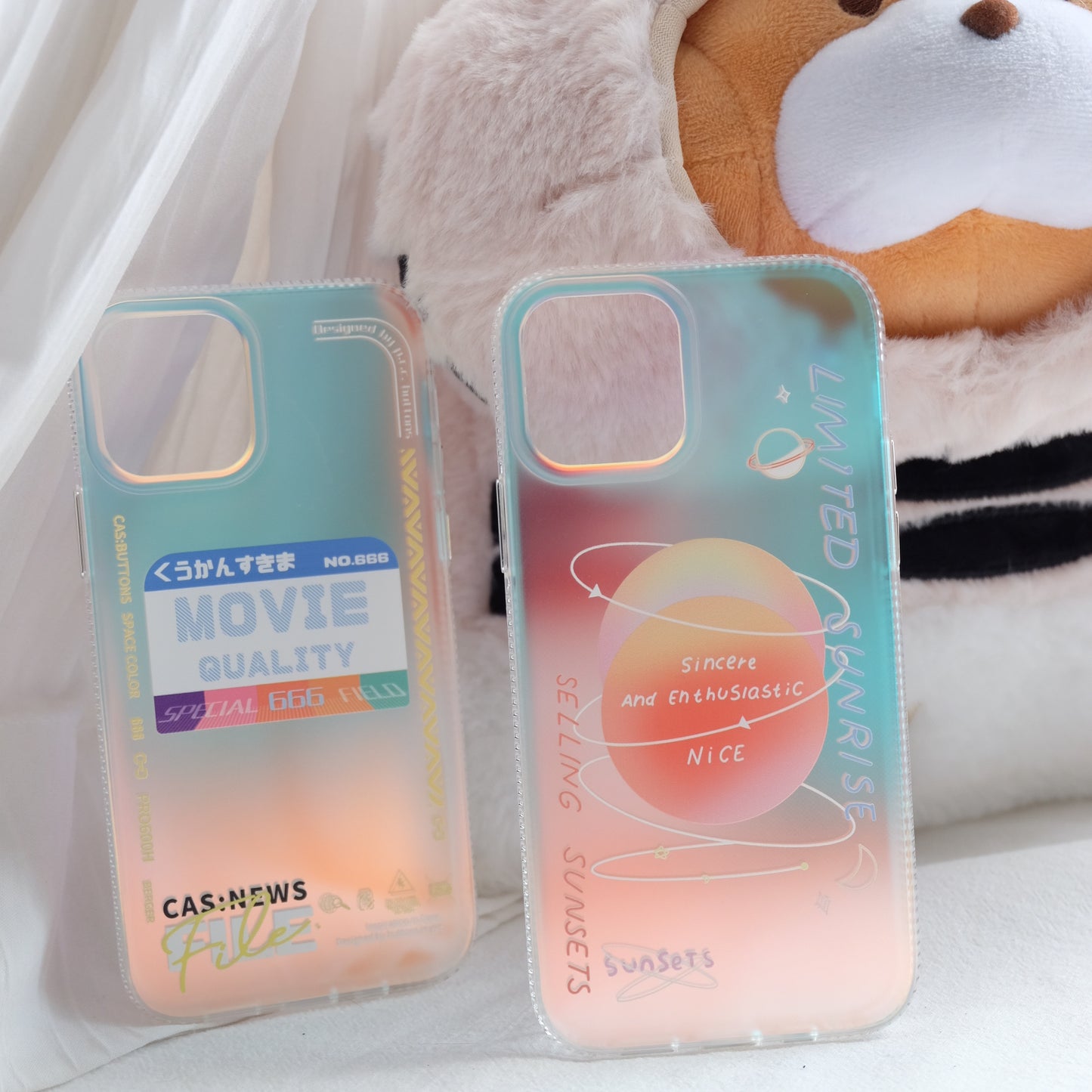 Simple technology sense laser phone case