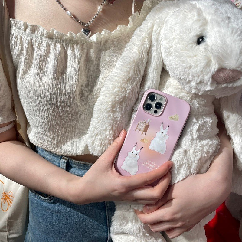 Pink Cute Rabbit Phone Case