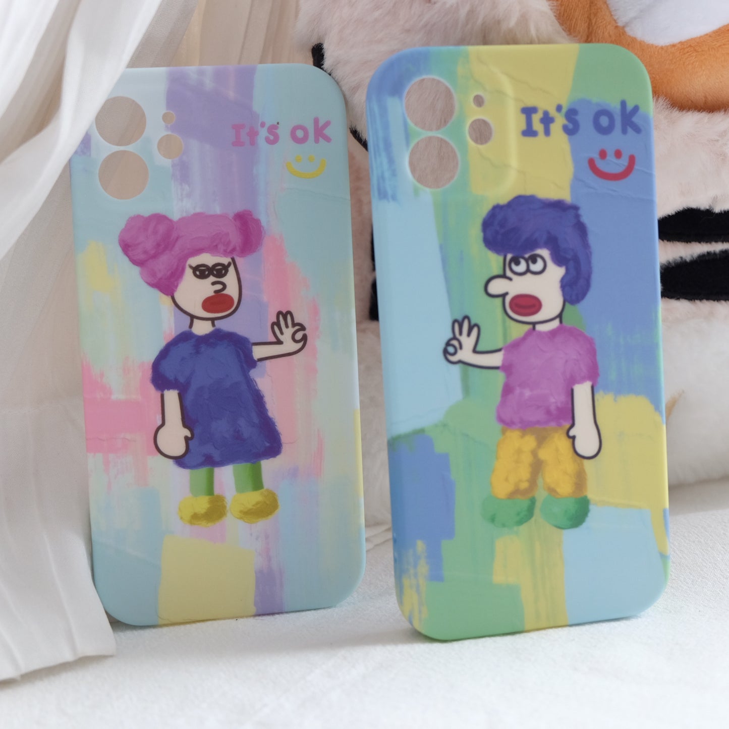 Unique couple phone case