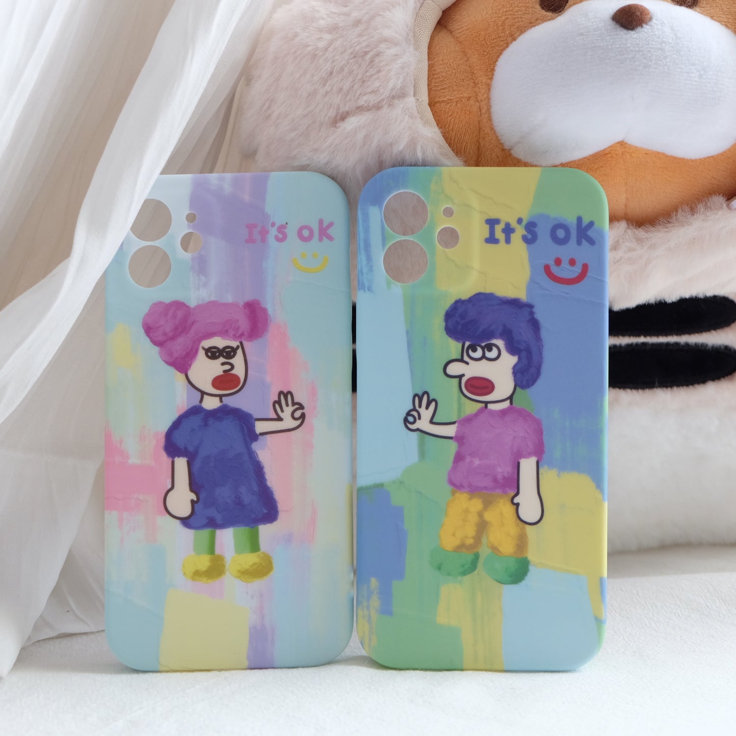Unique couple phone case