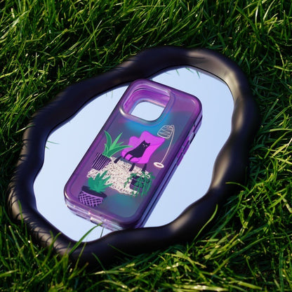 Black Cat's Weekend Printed Phone Case