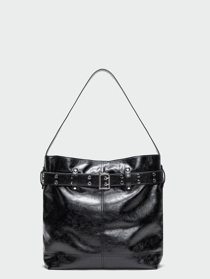 Black Strap Shoulder Bag