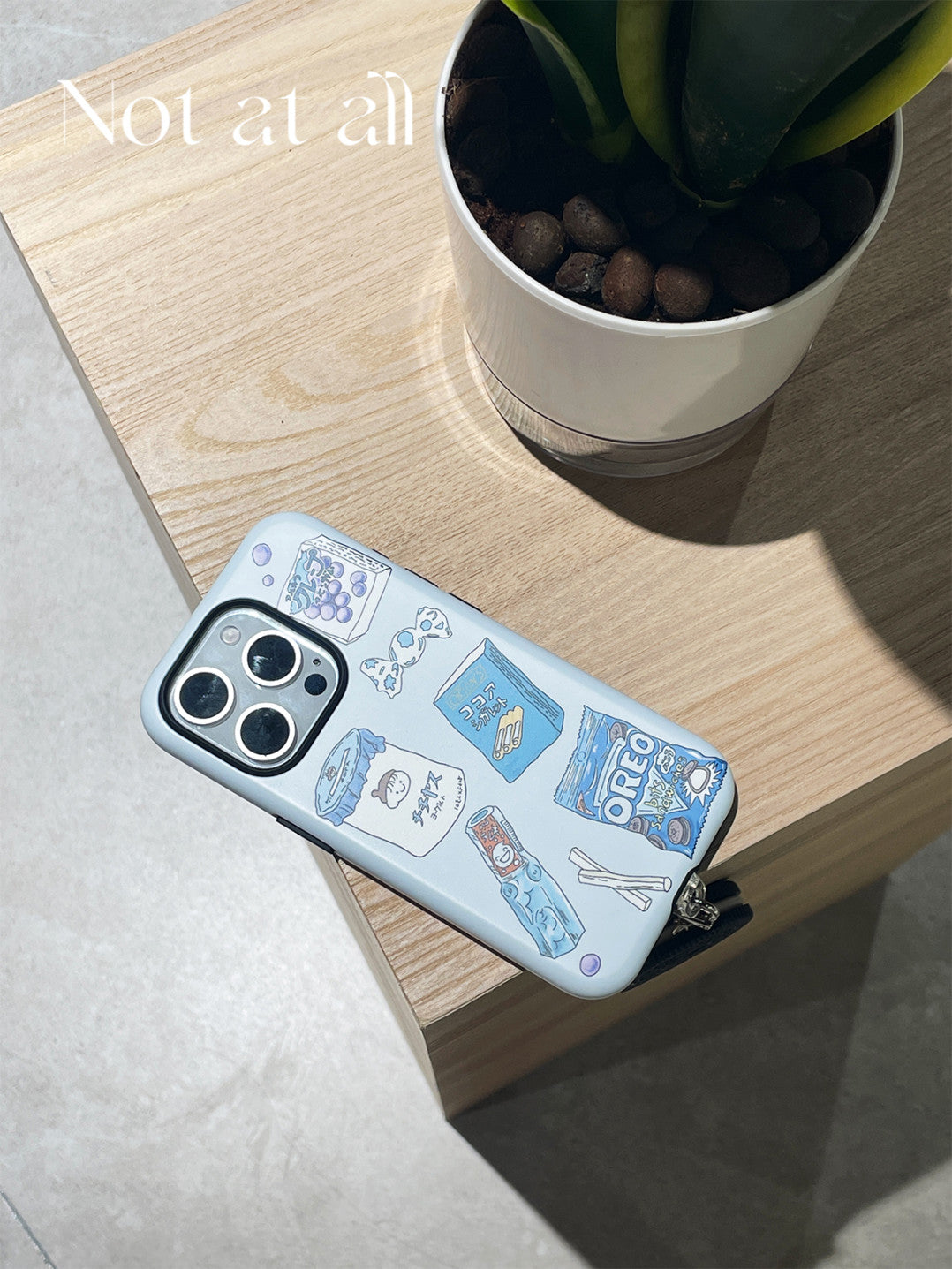 Blue Snacks Printed Double Layer Phone Case