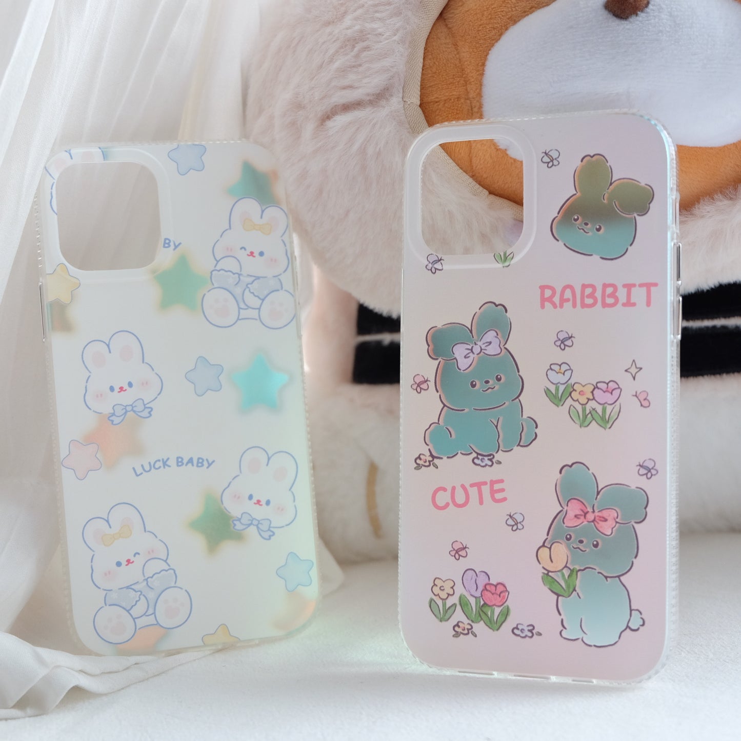 Cute animals laser phone case | phone accessories | Three Fleas