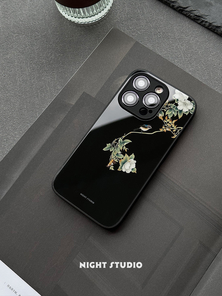 ChinoiserieFlowers and Birds Printed MagSafe Phone Case | Phone Case | Three Fleas ChinoiserieFlowers and Birds Printed MagSafe Phone Case | Phone Case | Three Fleas