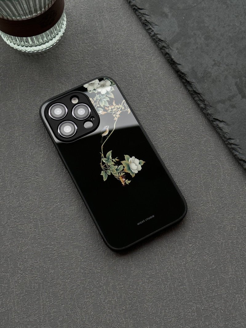 「Chinoiserie」Flowers and Birds Printed Phone Case