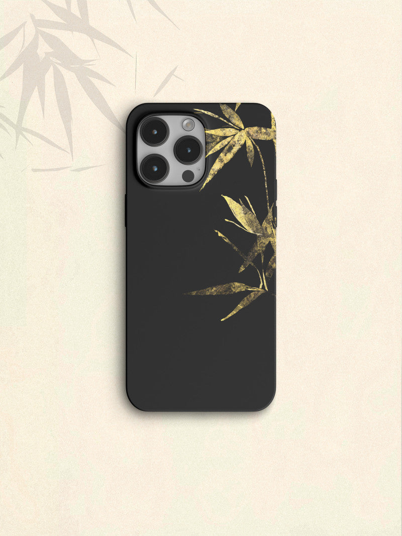 「Chinoiserie」Golden Bamboo Printed Phone Case