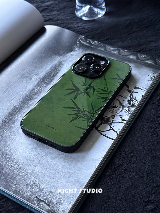 「Chinoiserie」Green Bamboo Traditional Chinese Painting Phone Case