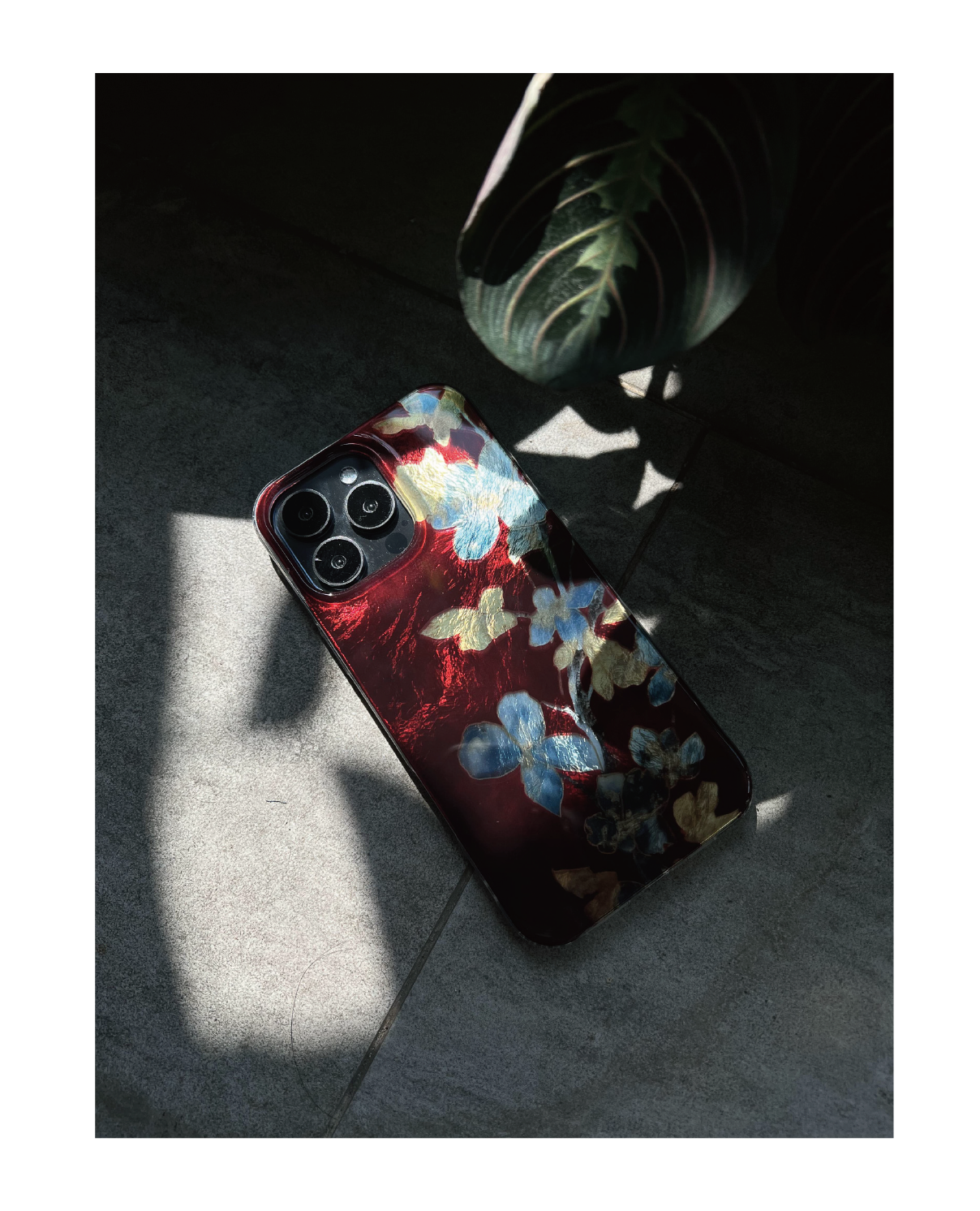Chinoiserie」Palace Flowers Printed Red Phone Case | Phone Case Chinoiserie」Palace Flowers Printed Red Phone Case | Phone Case