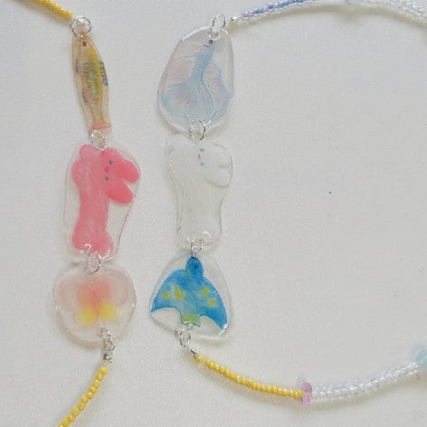 Cute Cartoon Shrink Plastic Bracelet