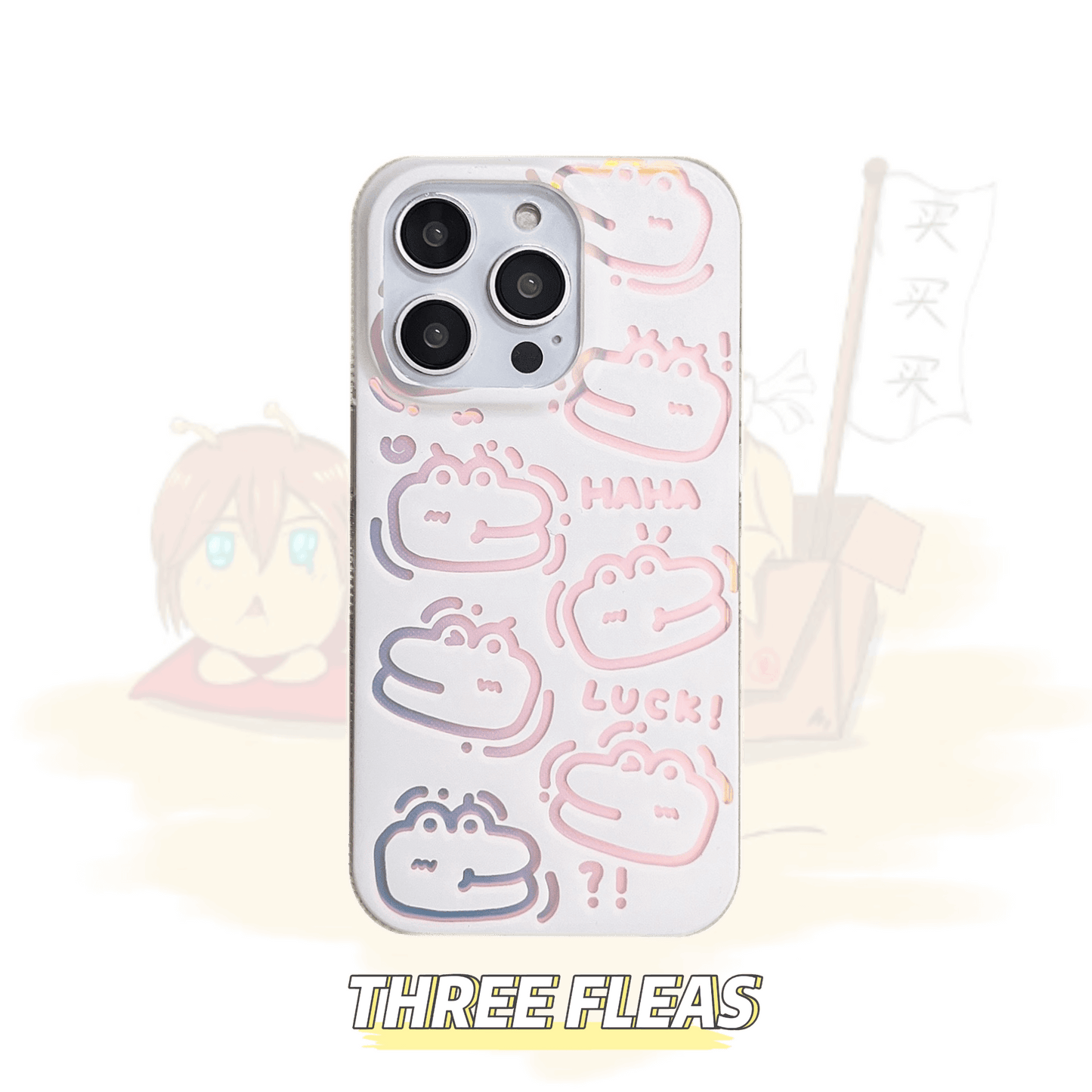 Cute animals laser phone case | phone accessories | Three Fleas