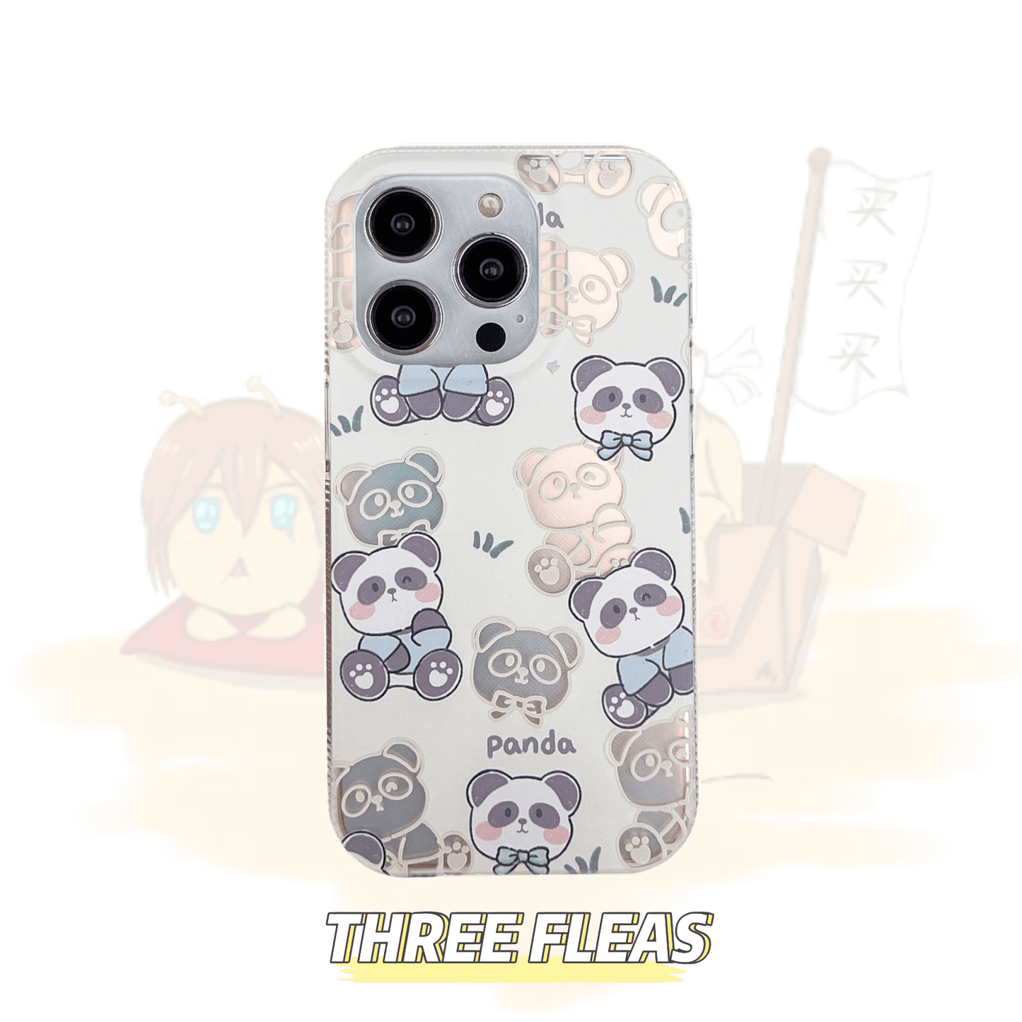 Cute animals laser phone case | phone accessories | Three Fleas