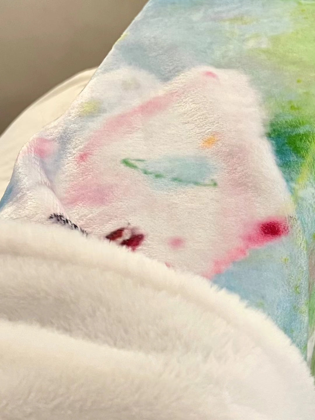 Fantasy Cat Butterfly Flannel Blanket