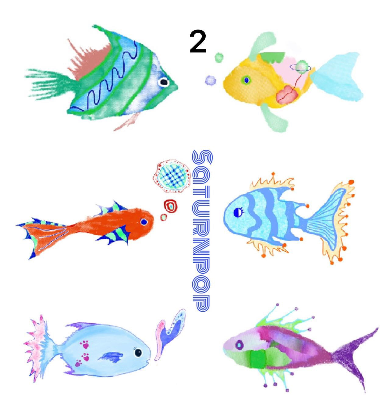 Fish Waterproof Temporary Tattoo Stickers Set