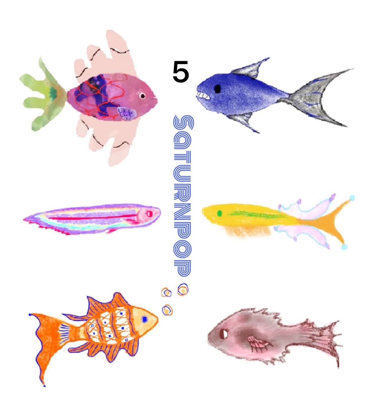 Fish Waterproof Temporary Tattoo Stickers Set