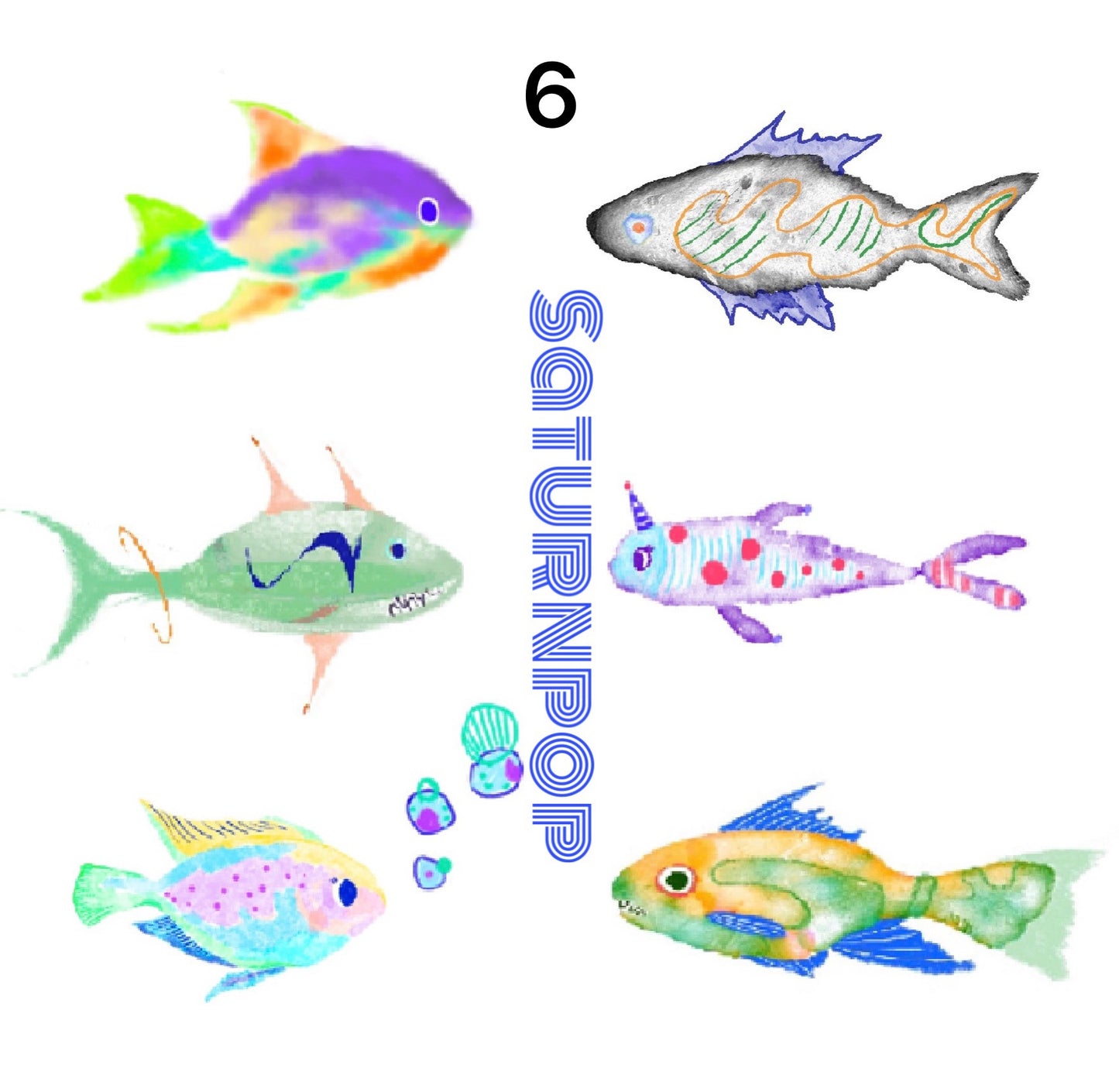 Fish Waterproof Temporary Tattoo Stickers Set