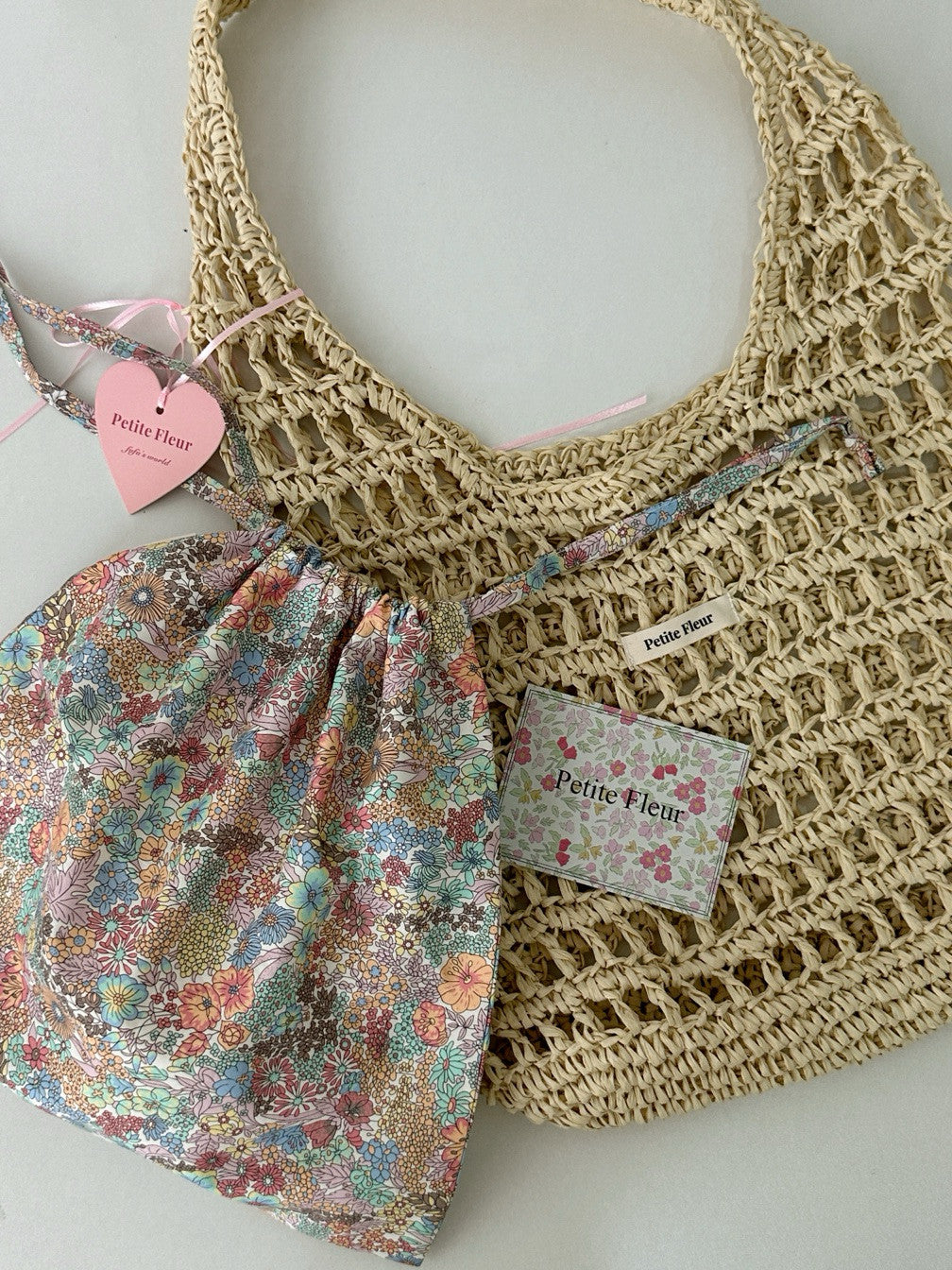 Floral Handwoven Straw Bag