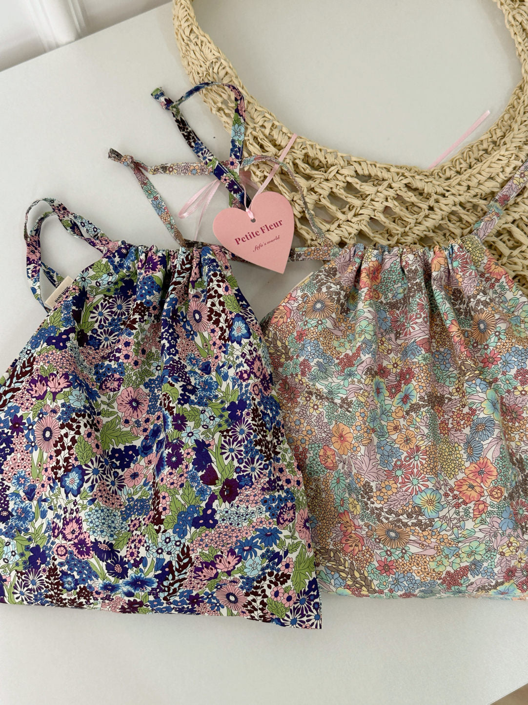 Floral Handwoven Straw Bag