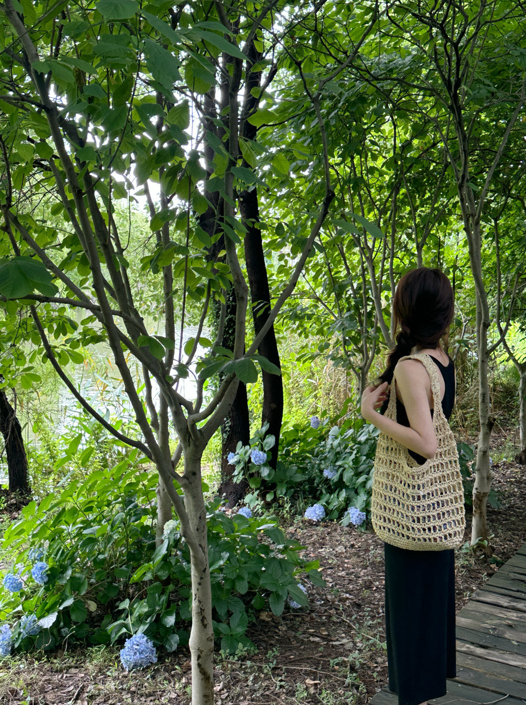 Floral Handwoven Straw Bag