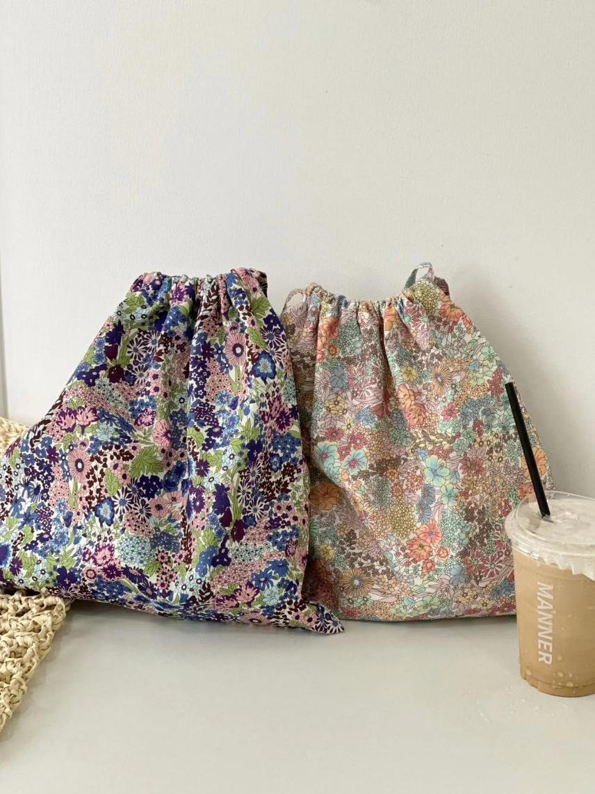 Floral Handwoven Straw Bag