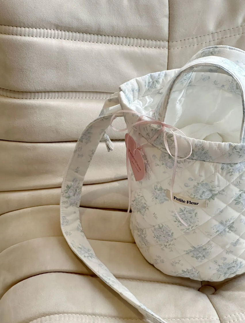 Floral Print Drawstring Cloud Backpack