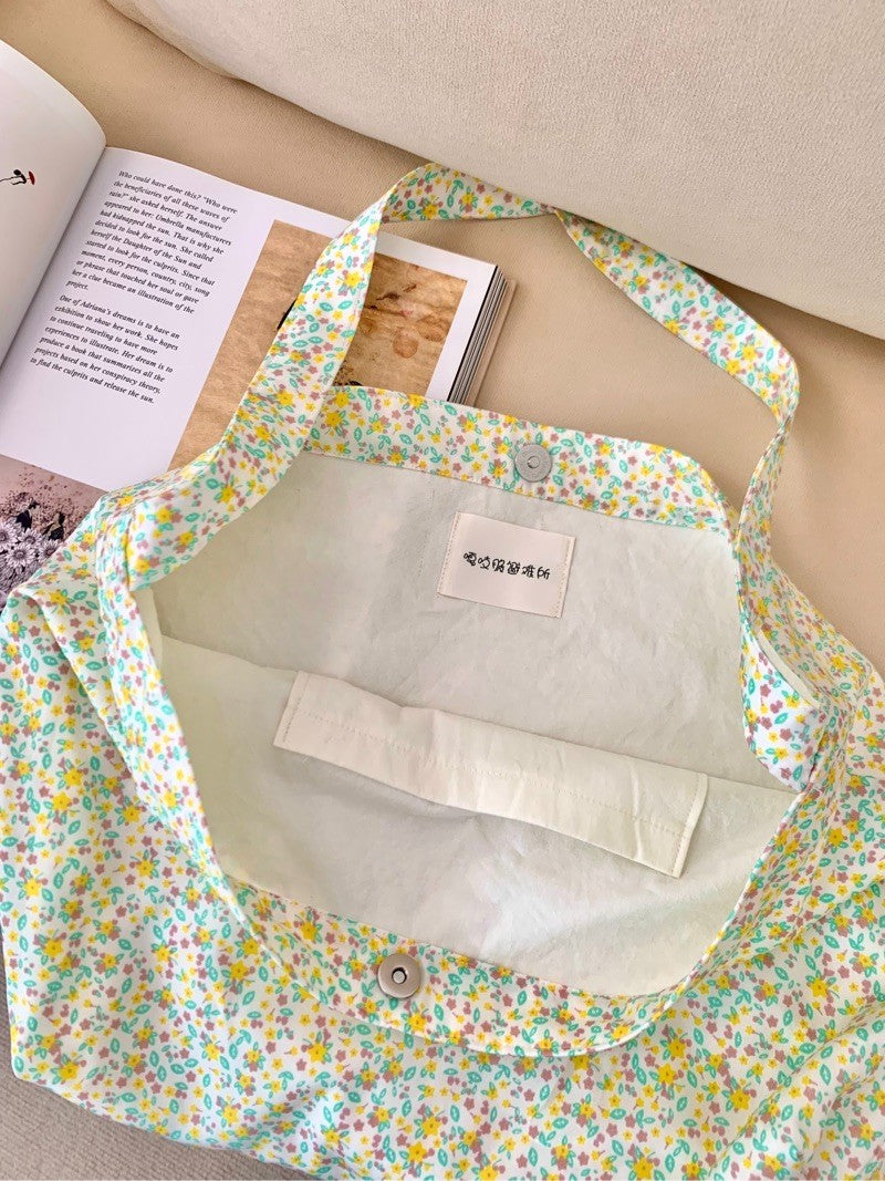 Floral Printed Reusable Tote Bag