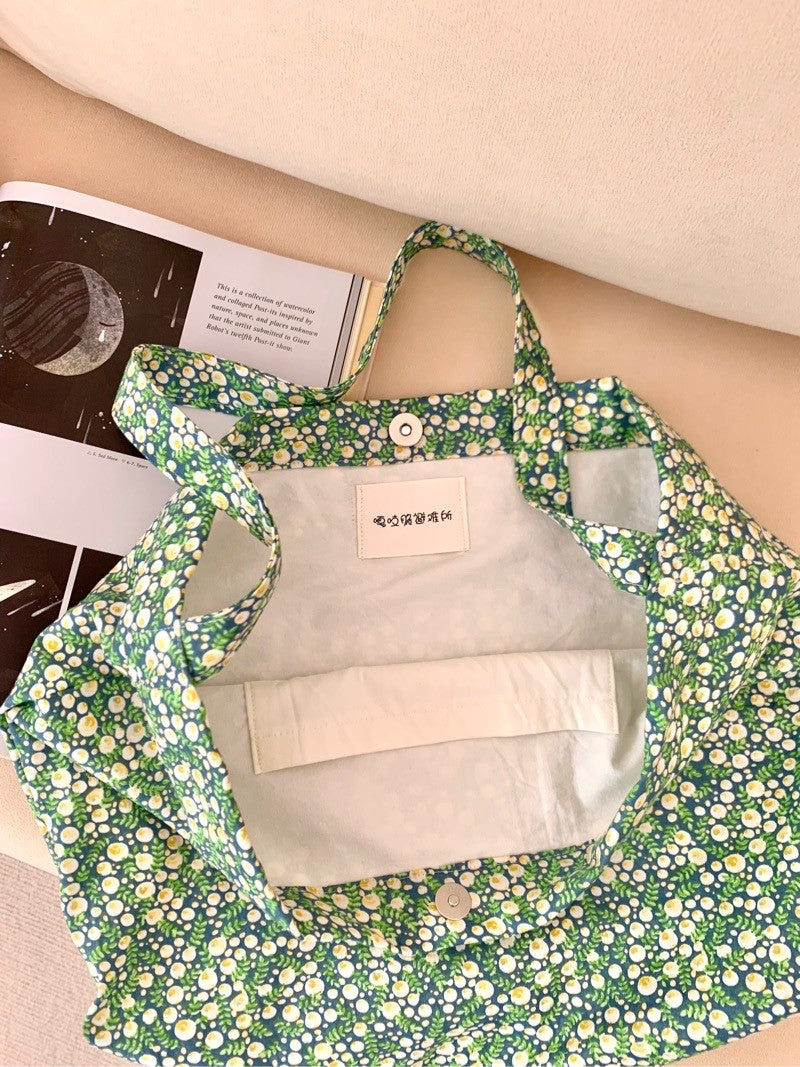 Floral Printed Reusable Tote Bag