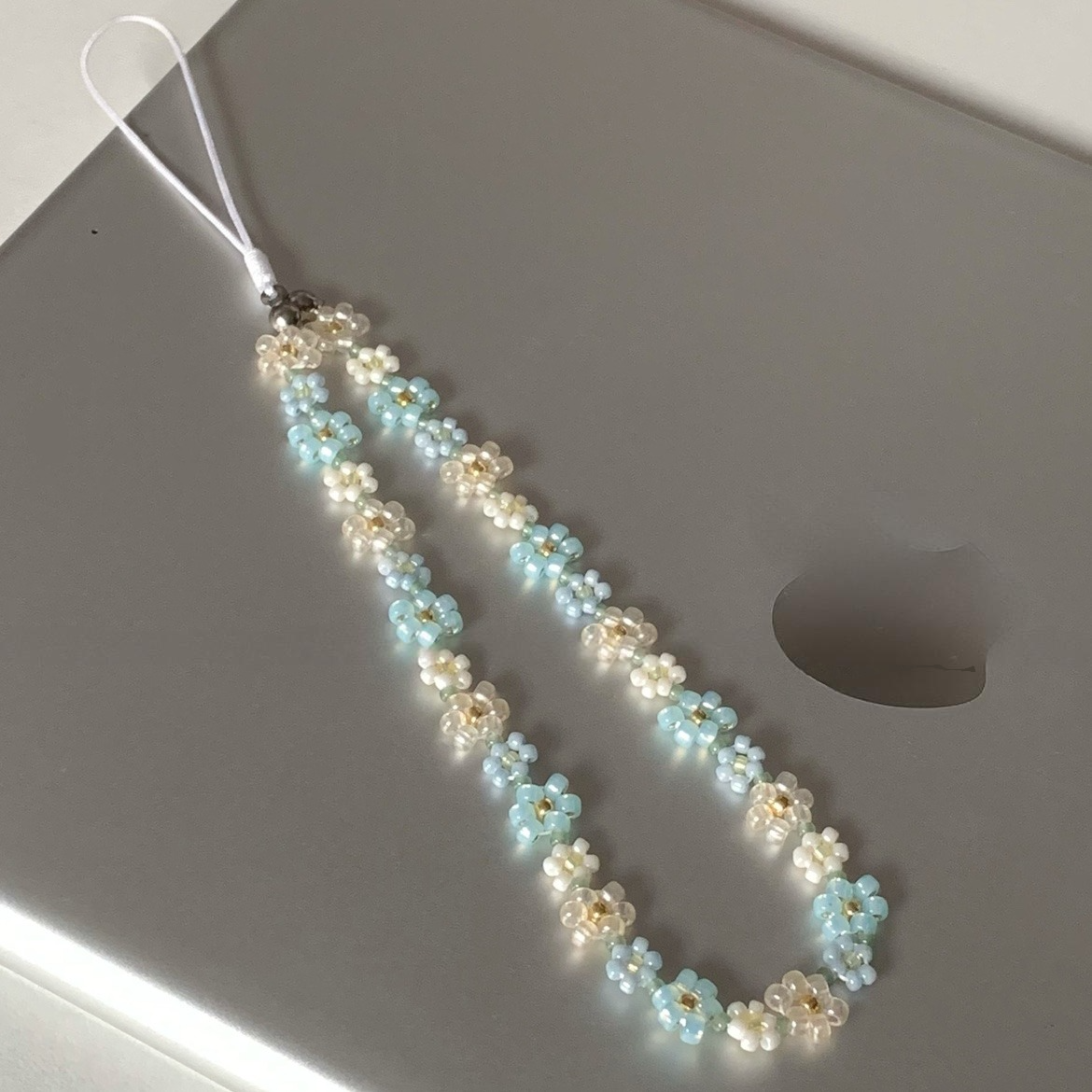 Flower Beaded Phone Charm