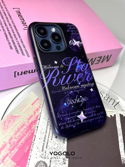 Galaxy Printed Double Layer Phone Case