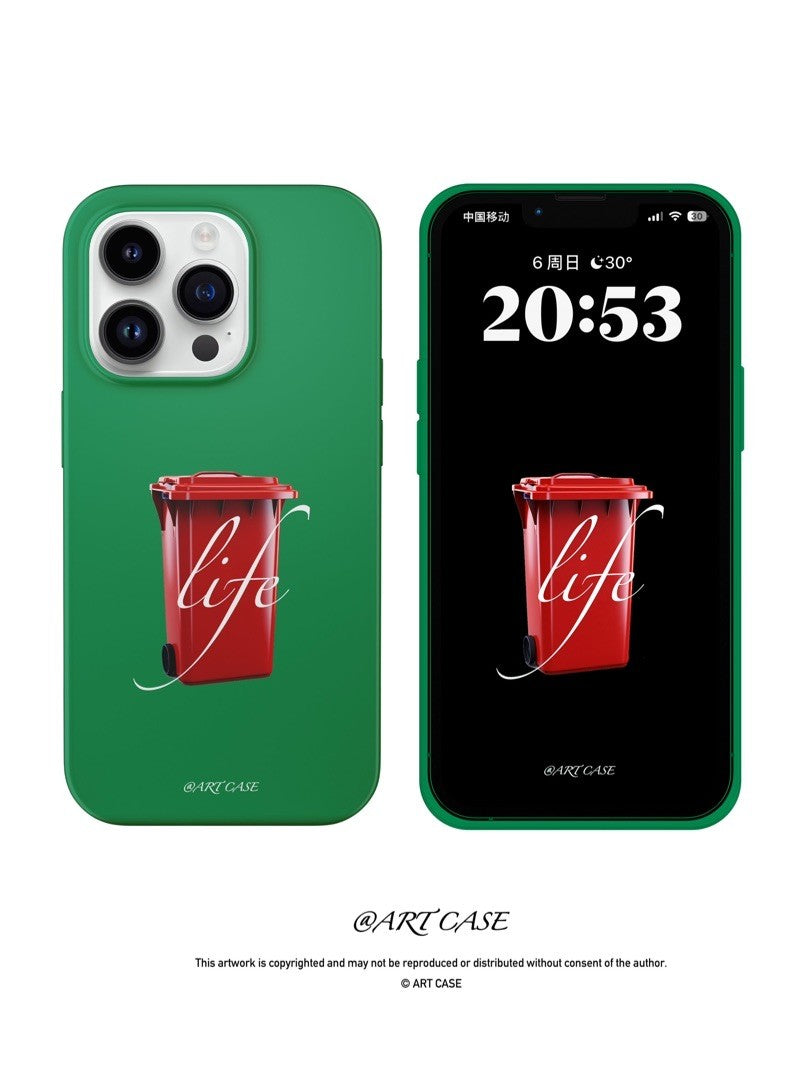 Garbage Life Printed Phone Case