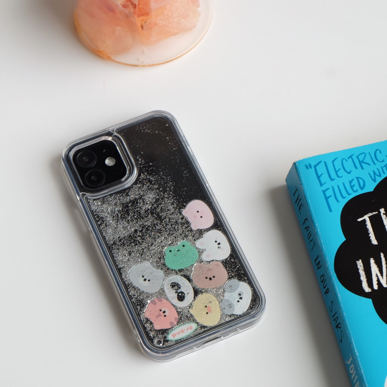 Glitter Quicksand Rabbit Bear Phone Case