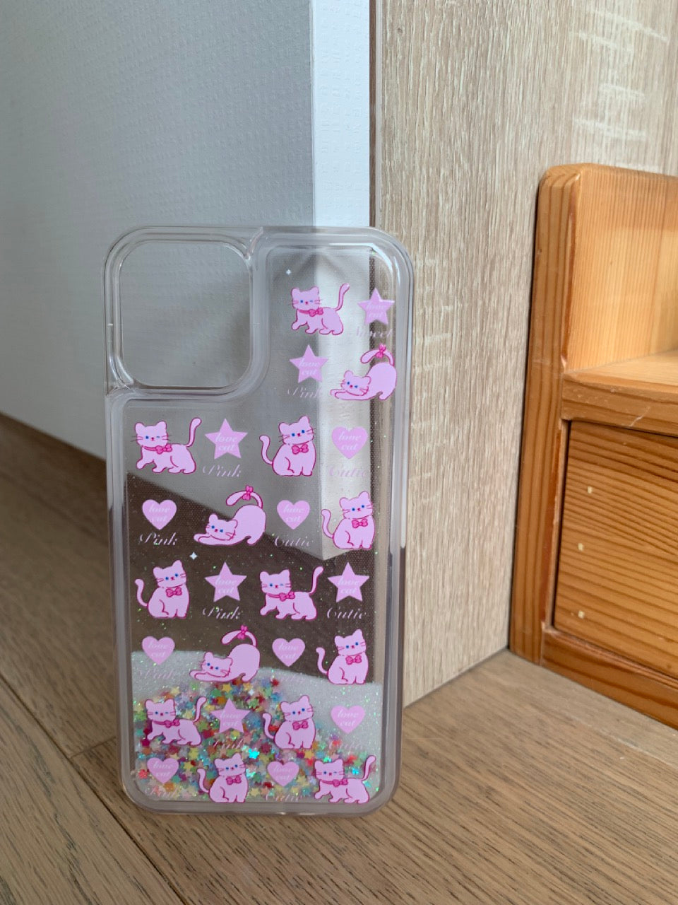 Glitter Quicksand Sweet Animals Printed Phone Case