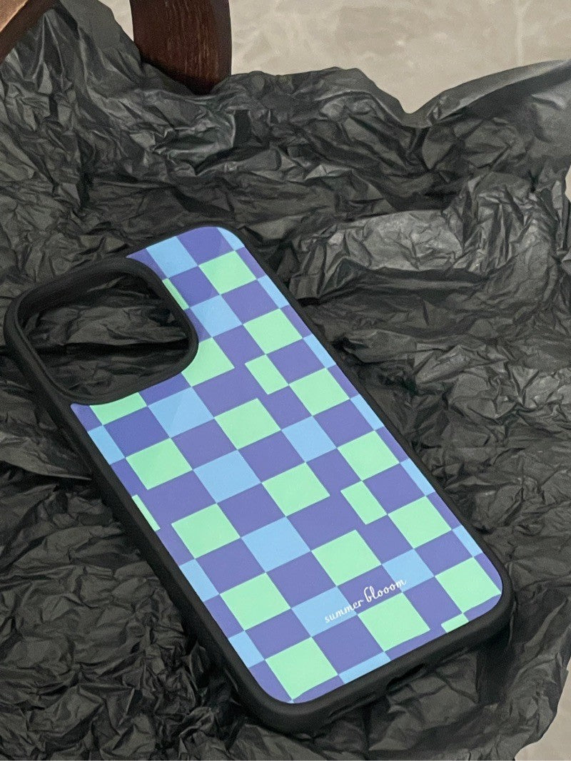 Green Blue Plaid printed Phone Case
