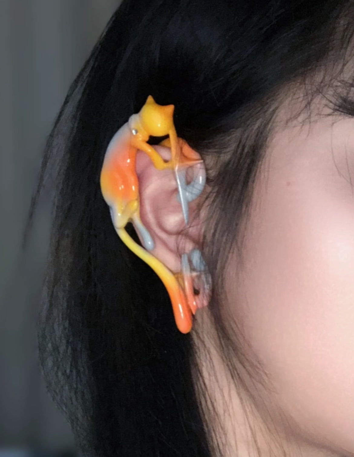 Handmade Heart Cat Ear Cuff
