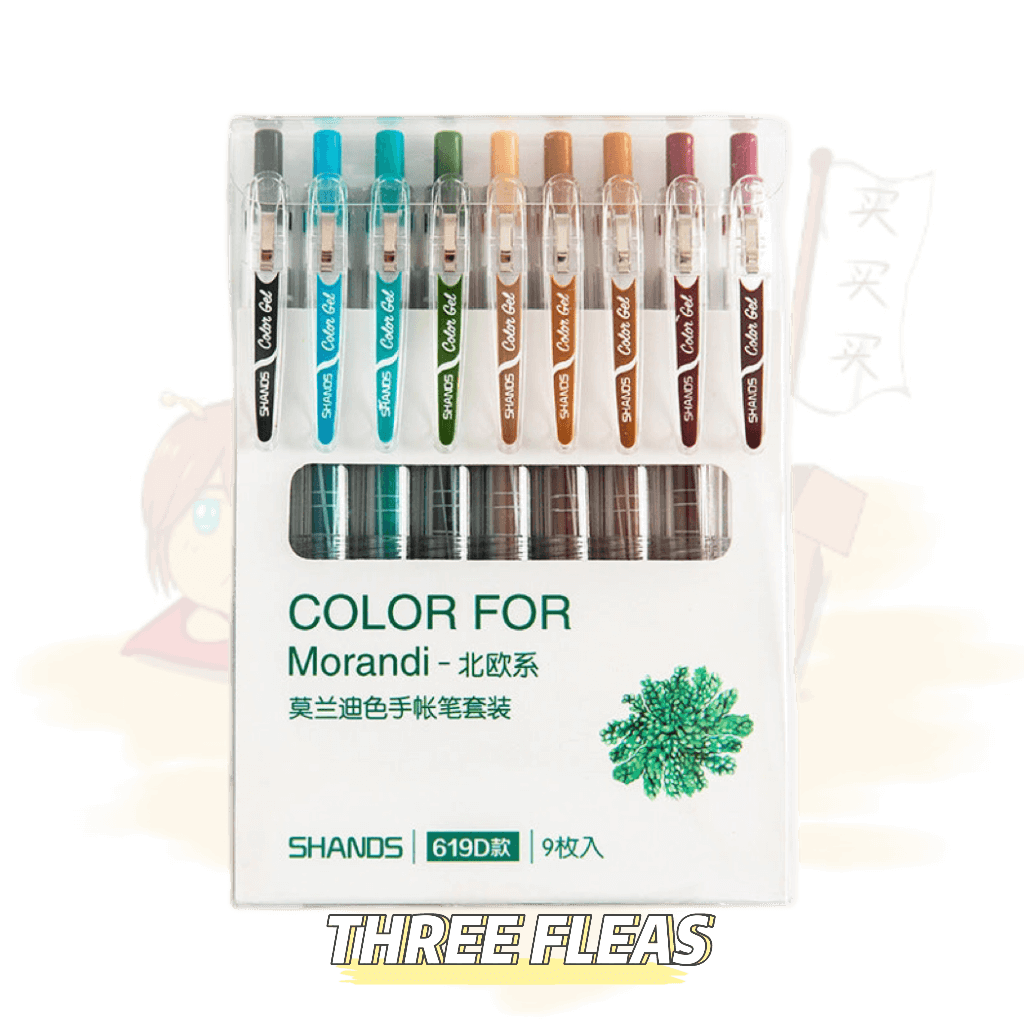 Colorful Gel Penstationery - Three Fleas