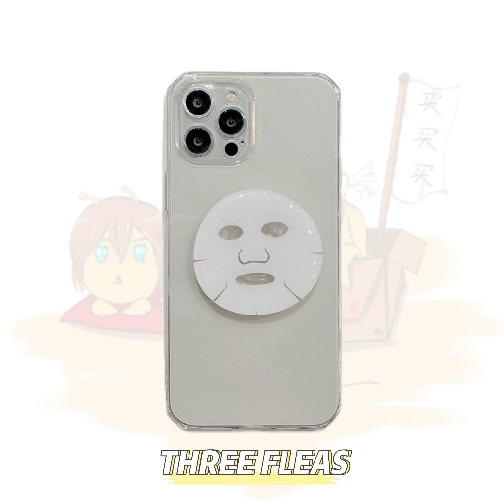 「iPhone」Simple Lucency Soft Cover With Mask Holder