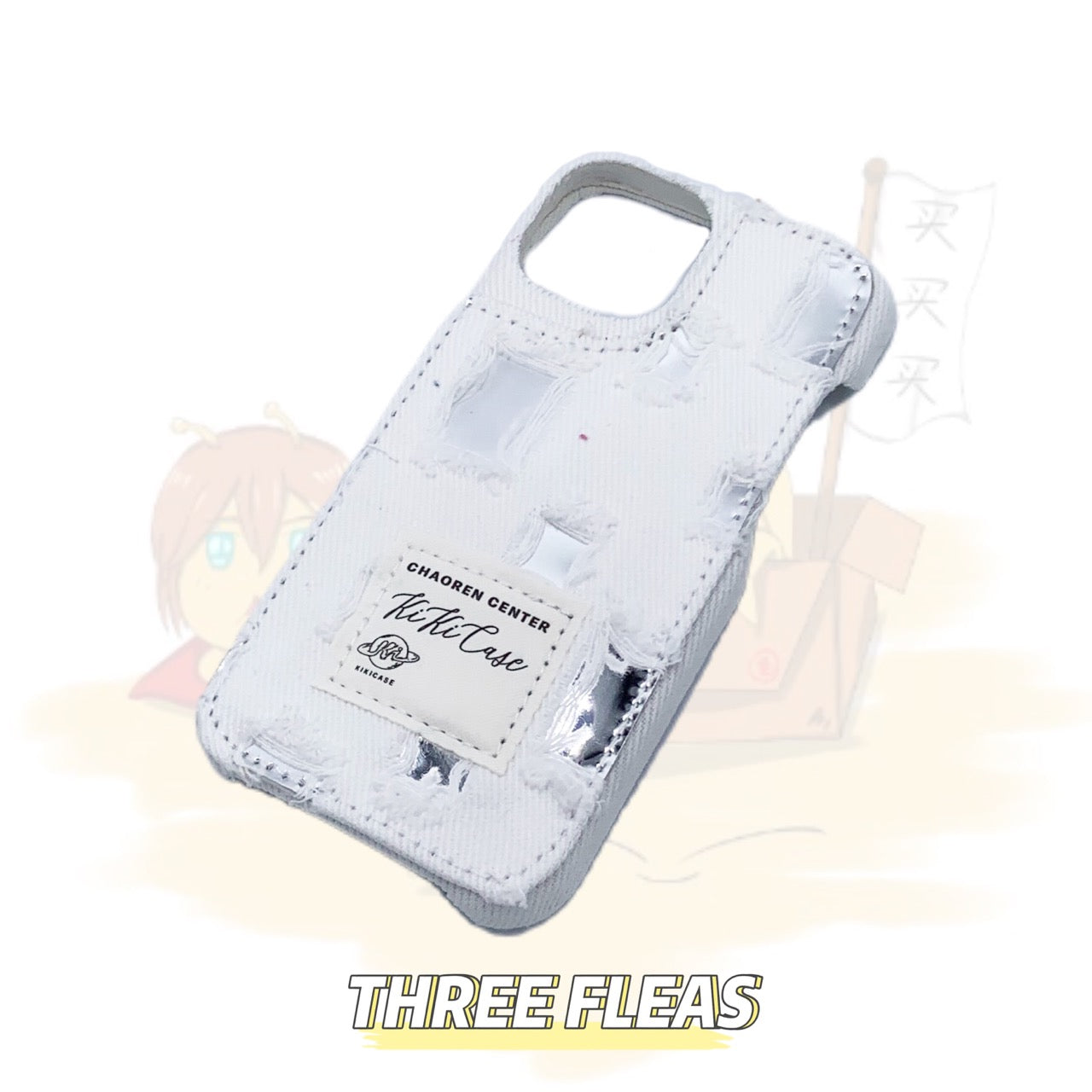 Denim Patchwork Mirror Phone Case