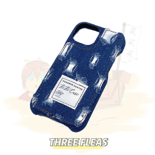 Denim Patchwork Mirror Phone Case