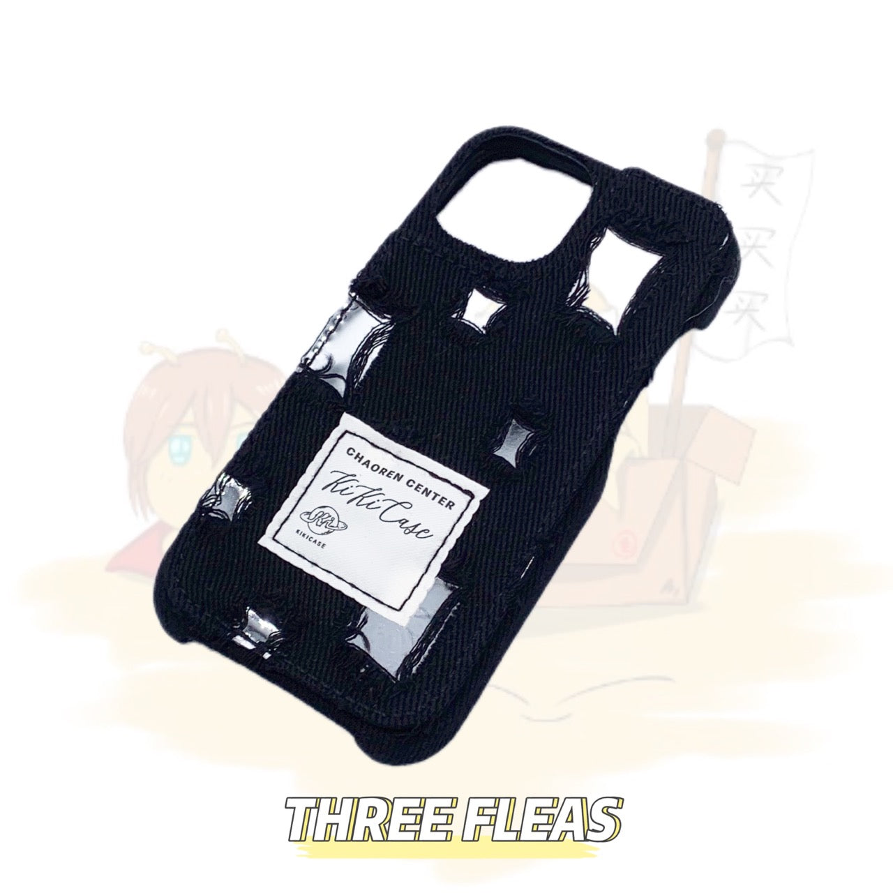 Denim Patchwork Mirror Phone Case
