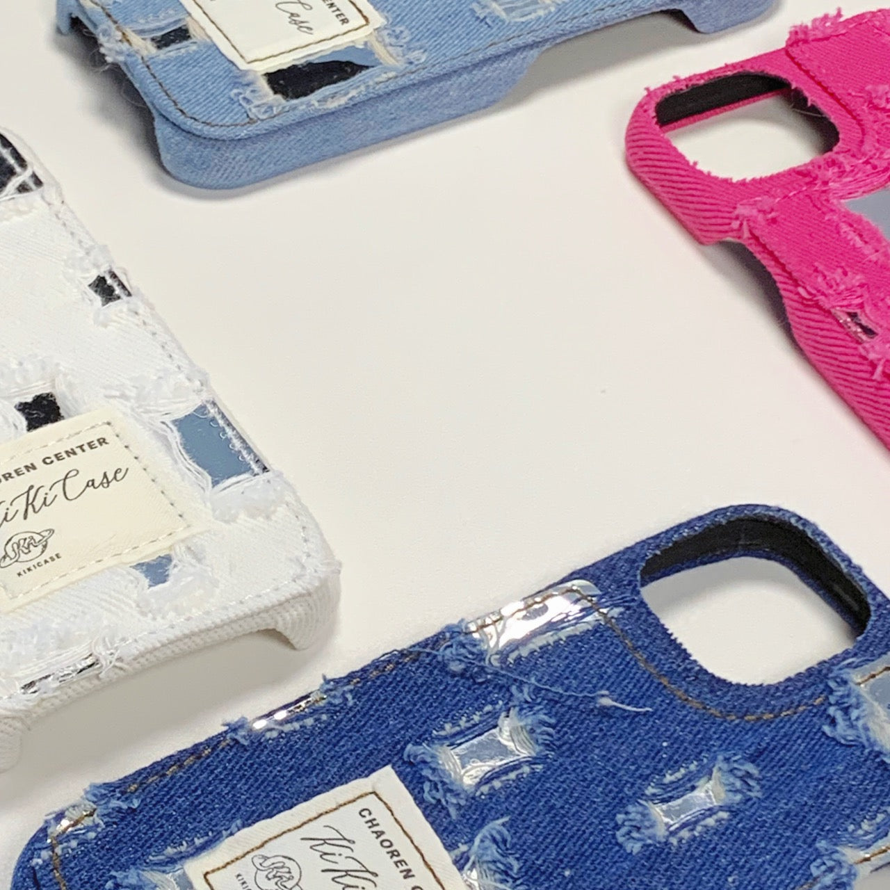 Denim Patchwork Mirror Phone Case