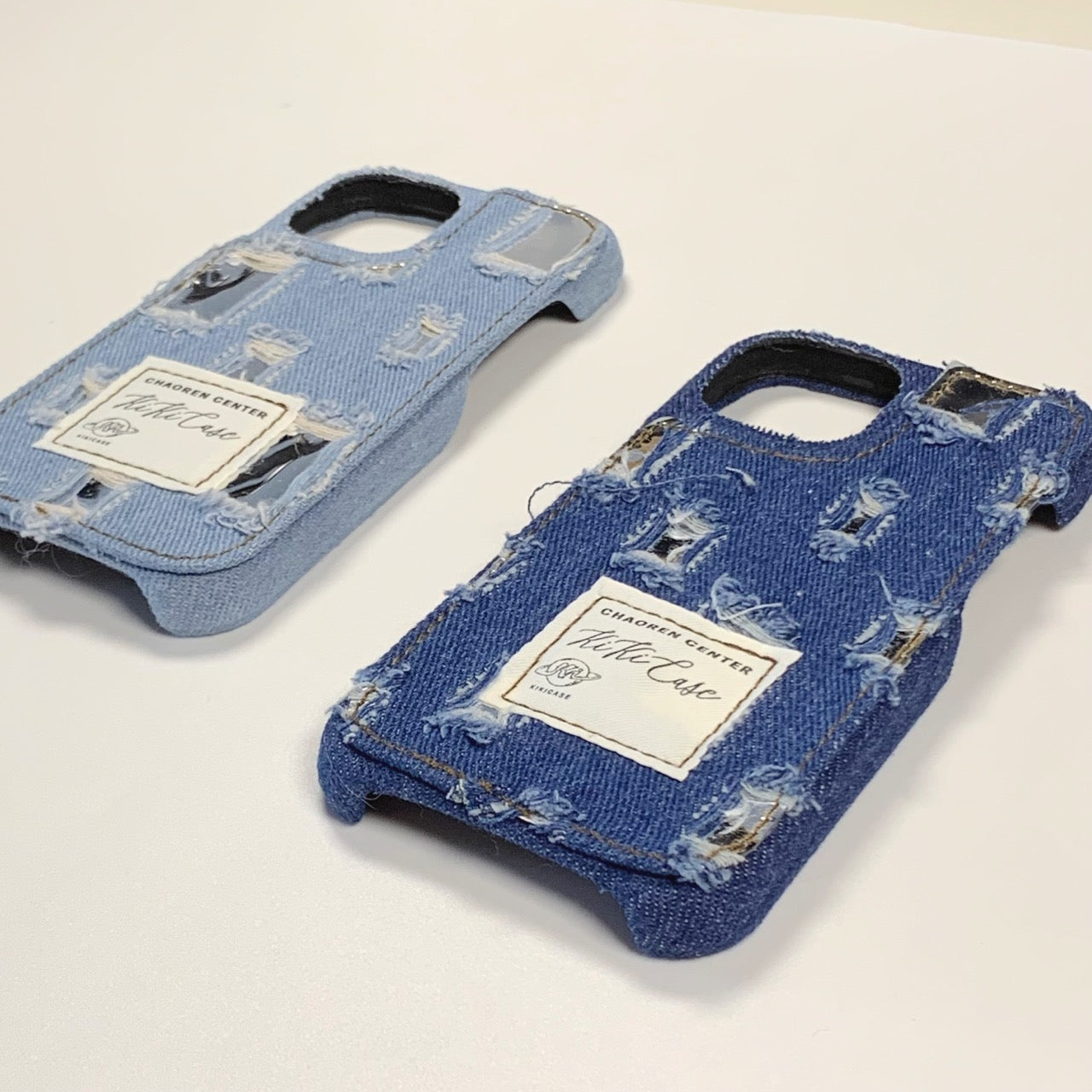 Denim Patchwork Mirror Phone Case
