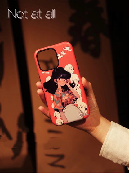 Japanese Cartoon Girl Printed Phone Case