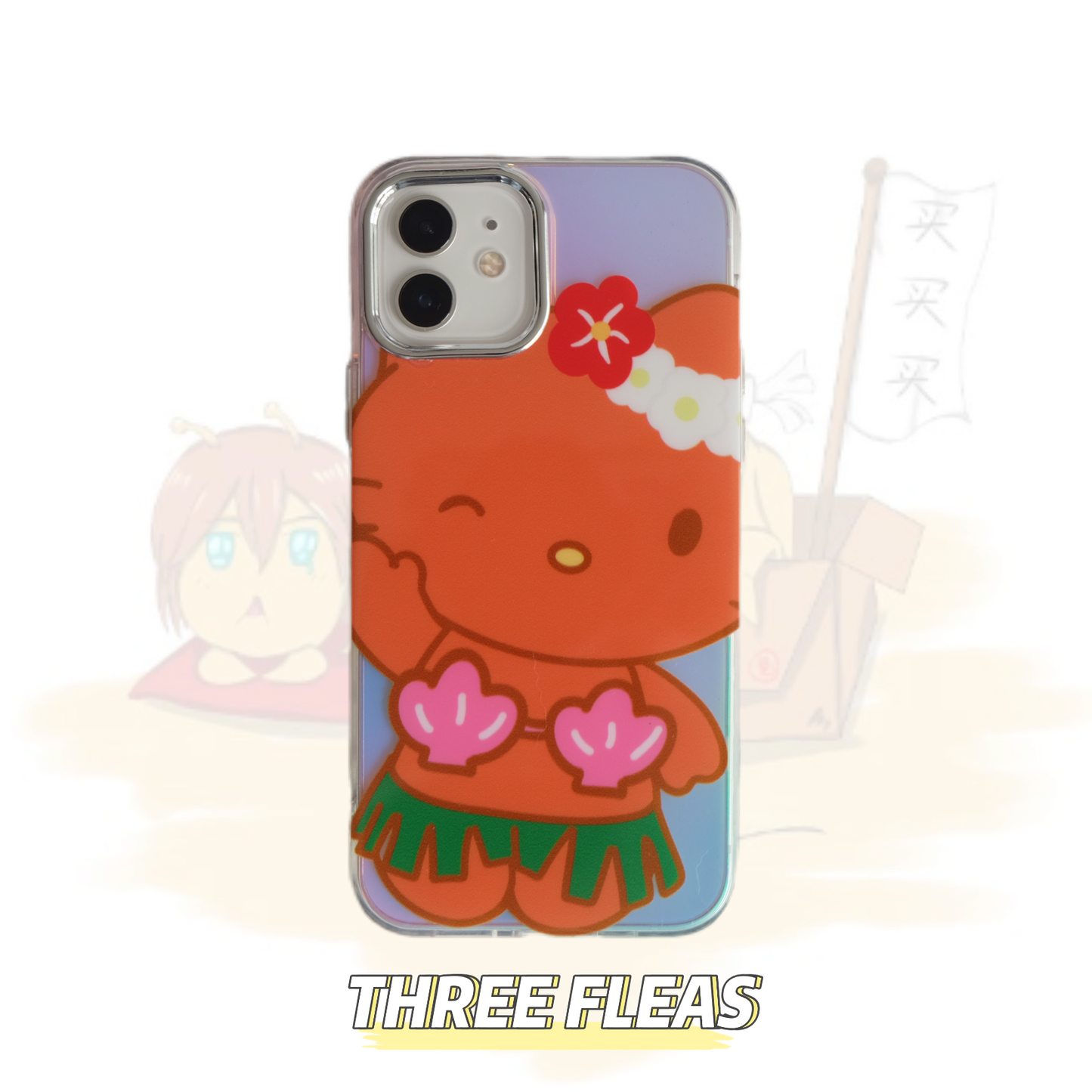 Kitty Printed Laser phone case