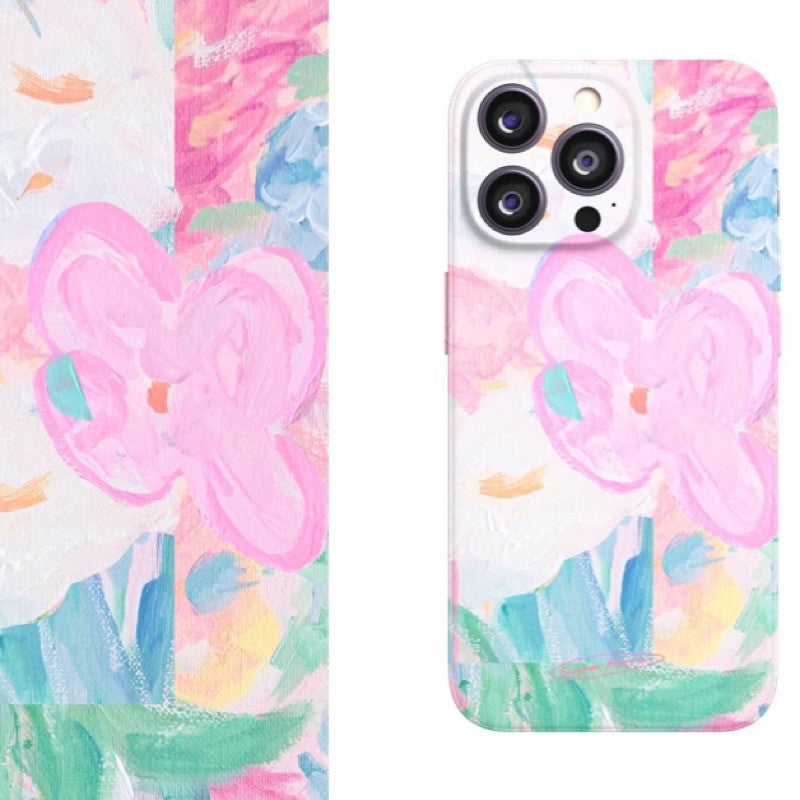 March Butterfly Oil Painting Phone Case