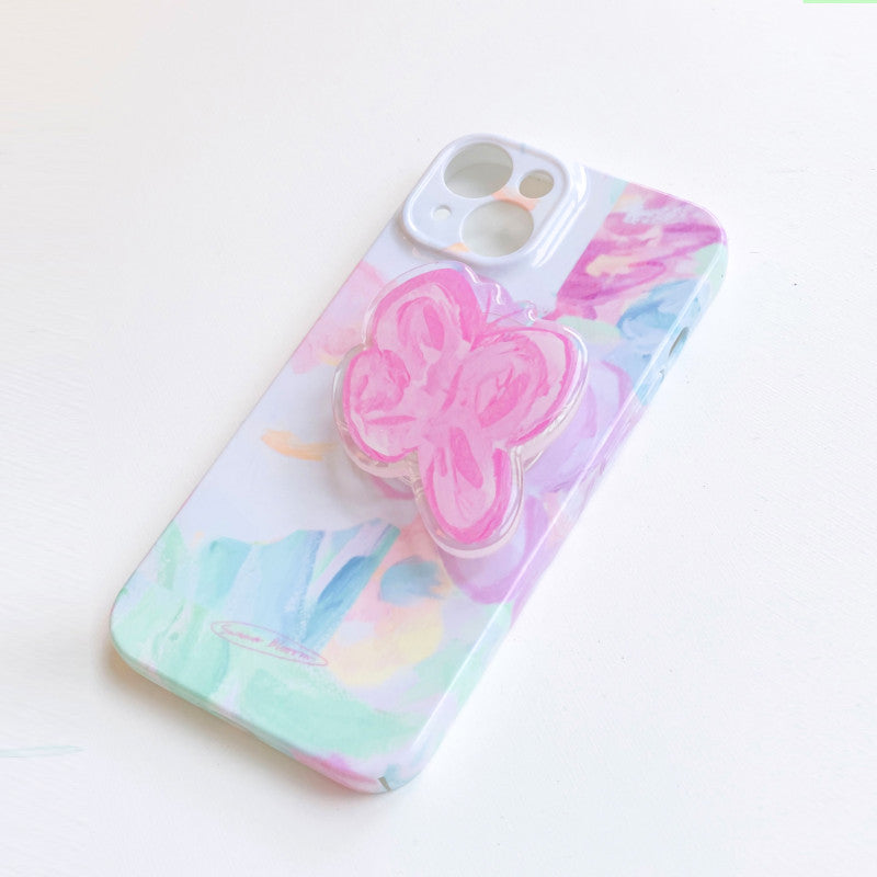 March Butterfly Oil Painting Phone Case